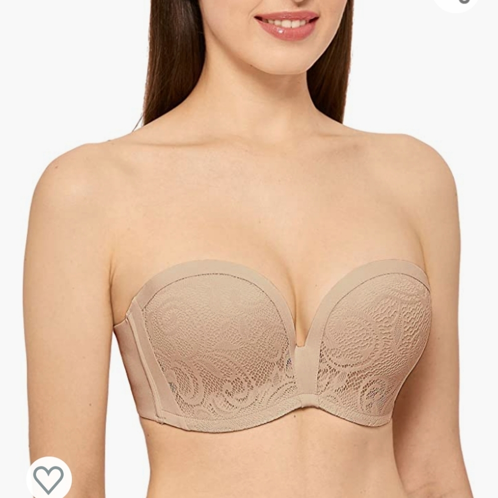 42DD 42E Lace strapless bra